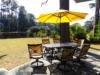 Outside Dining, two tables and chairs for 10