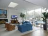 From dining area overlooking living room and pool & patio